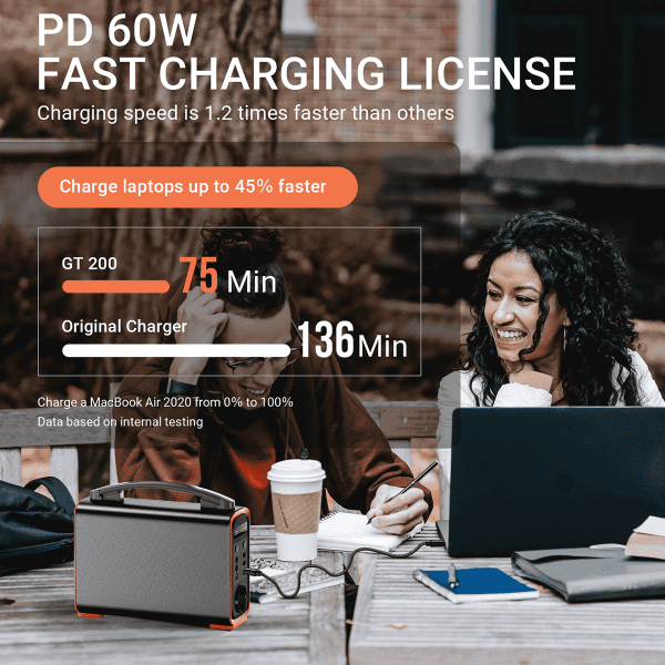 PF200 ポータブル電源 ソーラー発電機 240Wh 家庭用・キャンプ・緊急用 - 画像 (8)