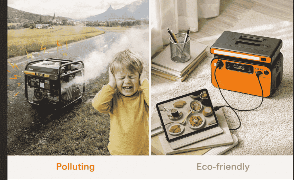 "Internal structure of a LiFePO4 battery cell for a portable power station, highlighting 3500 plus cycles and 10 years of durable battery life."