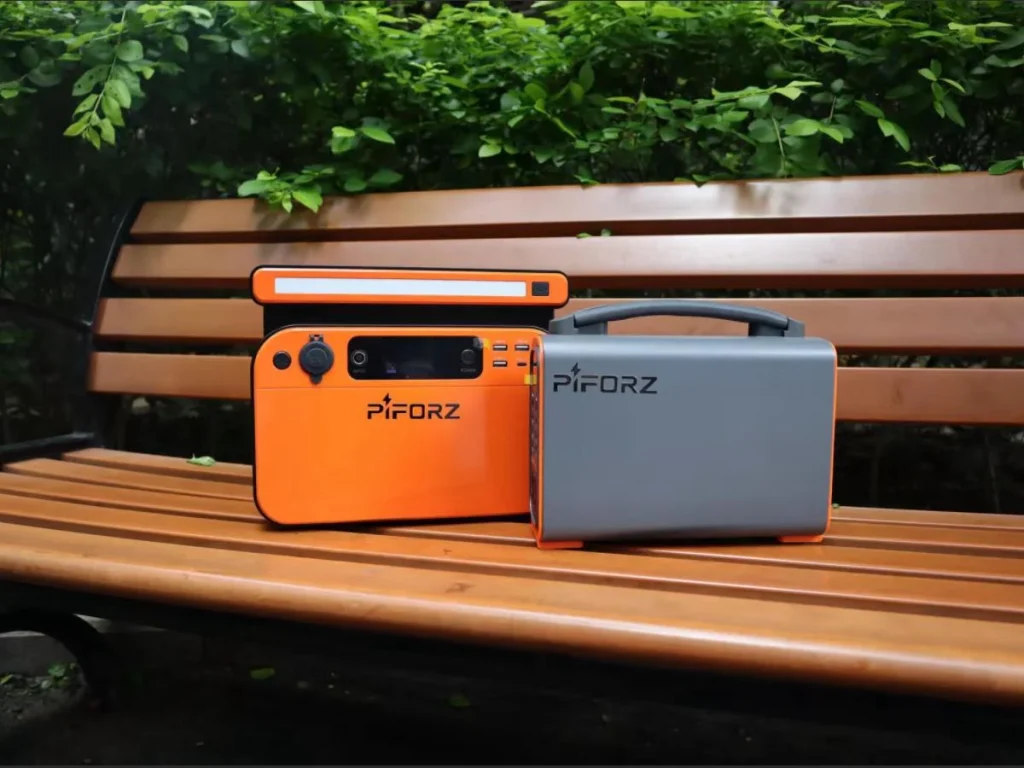 Two PIFORZ portable power stations, showing compact energy storage options for outdoor use