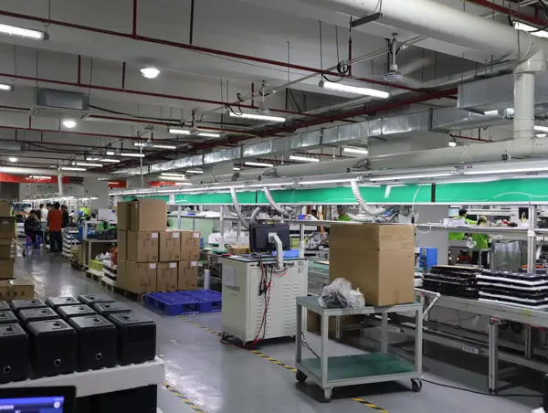 先進的な蓄電システム生産ライン